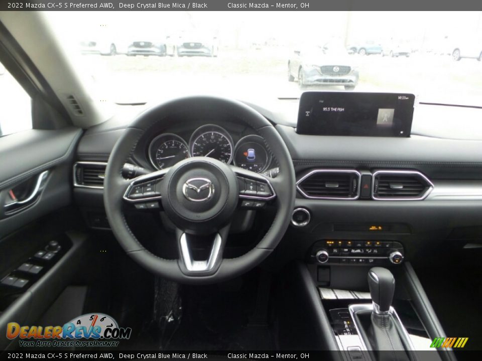 2022 Mazda CX-5 S Preferred AWD Deep Crystal Blue Mica / Black Photo #4