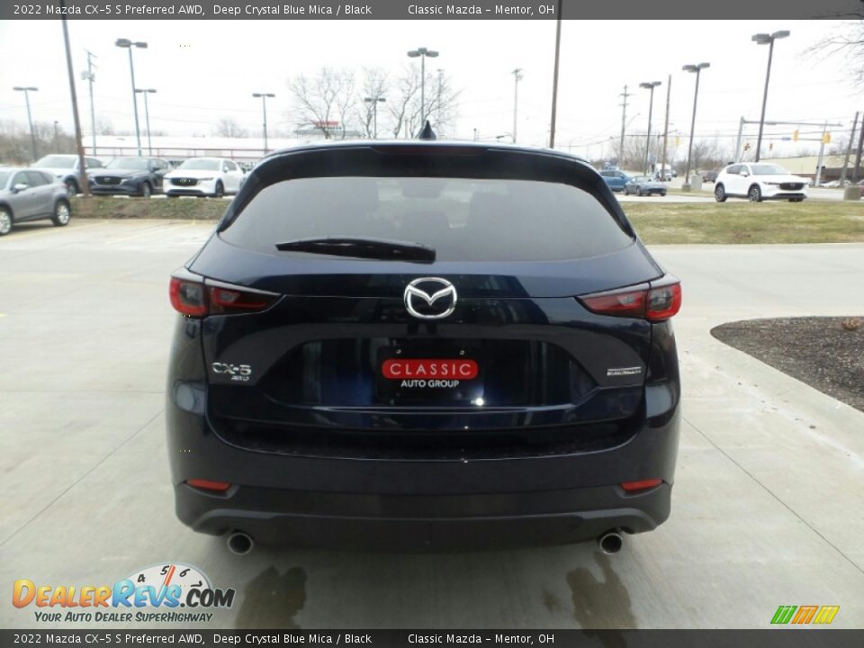 2022 Mazda CX-5 S Preferred AWD Deep Crystal Blue Mica / Black Photo #5