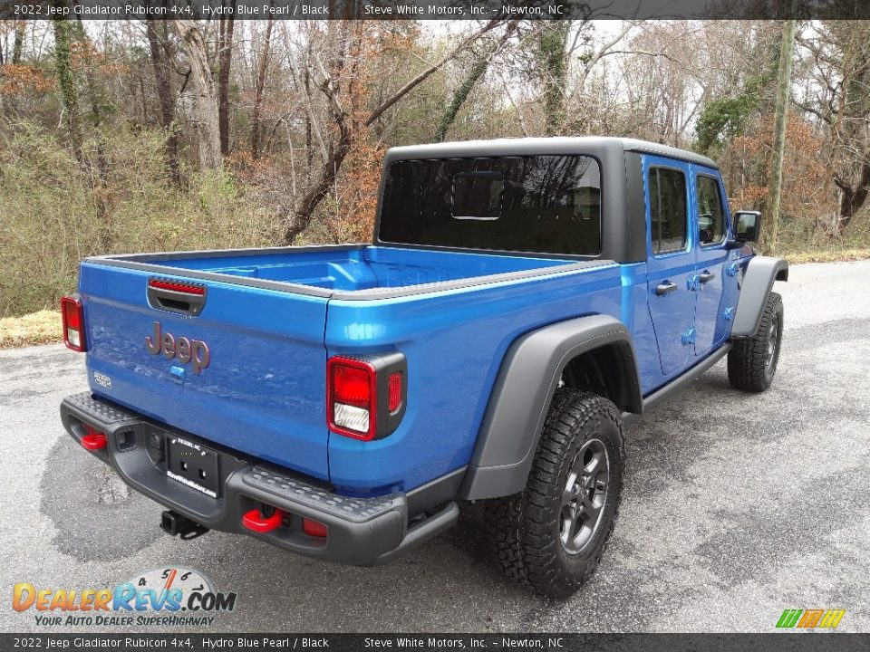 2022 Jeep Gladiator Rubicon 4x4 Hydro Blue Pearl / Black Photo #6