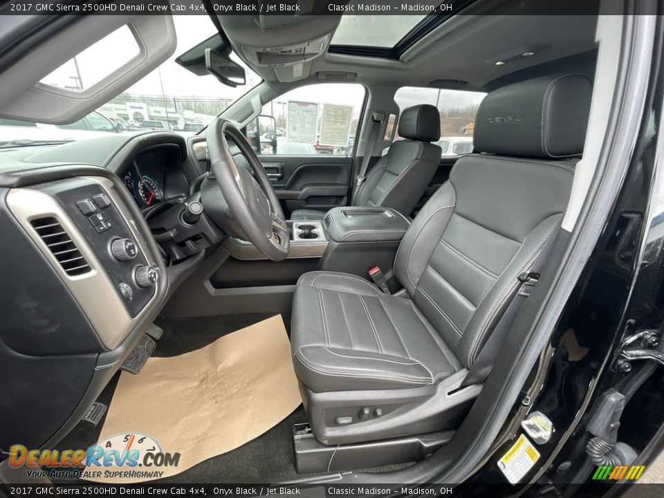 Jet Black Interior - 2017 GMC Sierra 2500HD Denali Crew Cab 4x4 Photo #8