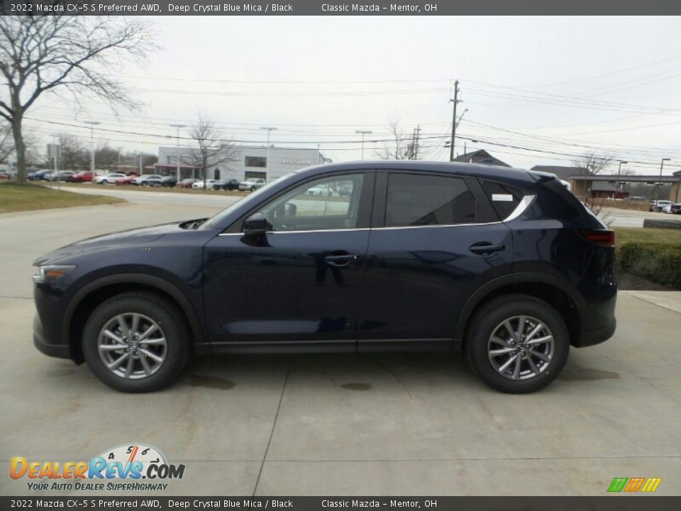 2022 Mazda CX-5 S Preferred AWD Deep Crystal Blue Mica / Black Photo #6
