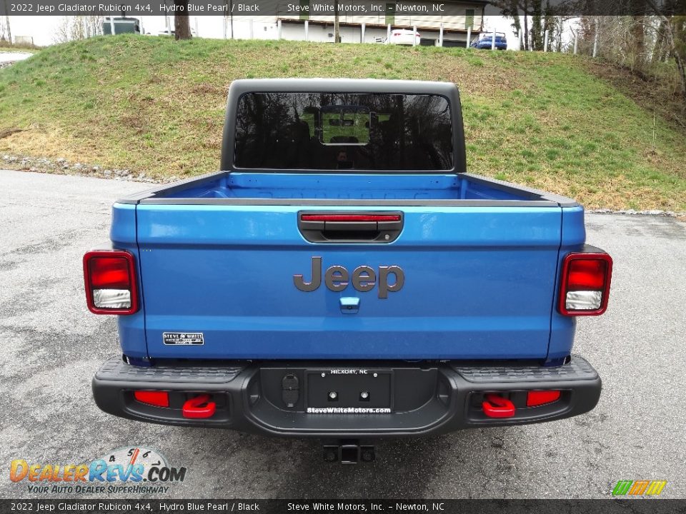 2022 Jeep Gladiator Rubicon 4x4 Hydro Blue Pearl / Black Photo #7