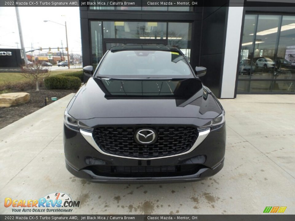 2022 Mazda CX-5 Turbo Signature AWD Jet Black Mica / Caturra Brown Photo #2