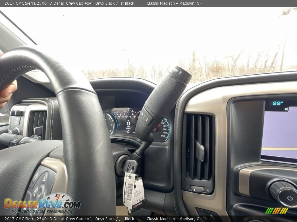 2017 GMC Sierra 2500HD Denali Crew Cab 4x4 Onyx Black / Jet Black Photo #17