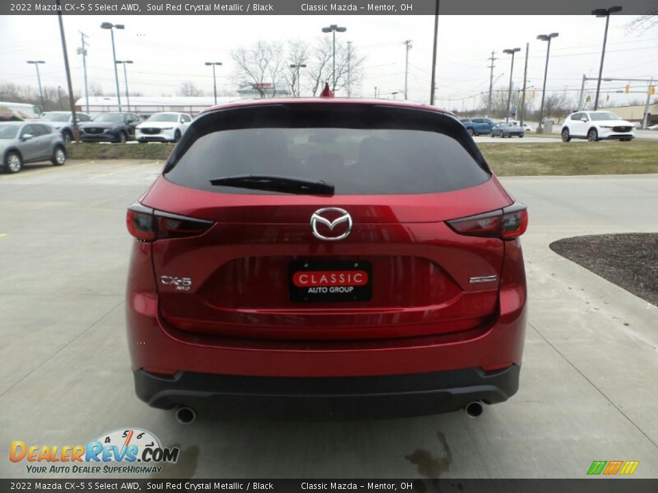 2022 Mazda CX-5 S Select AWD Soul Red Crystal Metallic / Black Photo #5