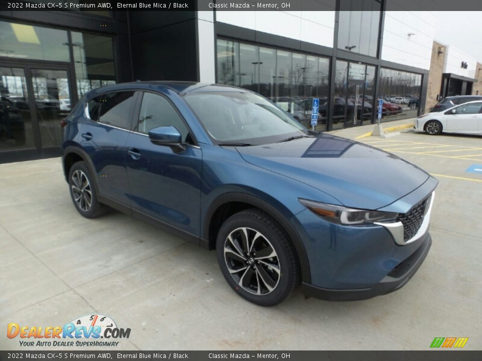 2022 Mazda CX-5 S Premium AWD Eternal Blue Mica / Black Photo #1