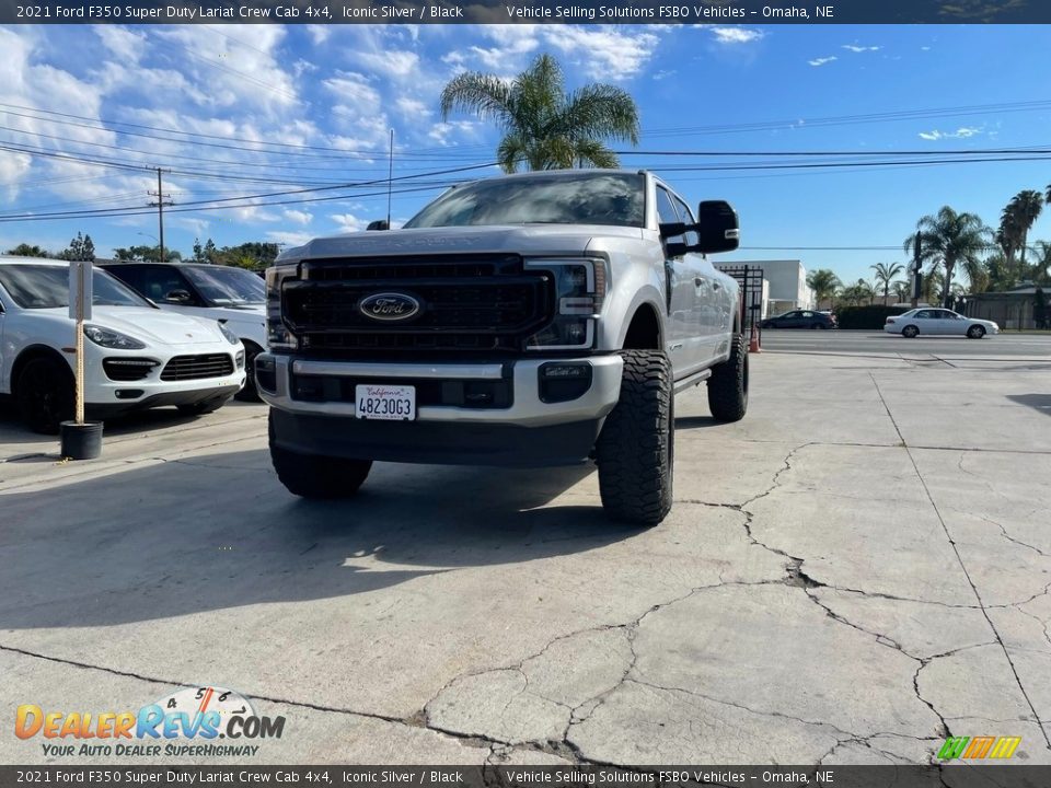 2021 Ford F350 Super Duty Lariat Crew Cab 4x4 Iconic Silver / Black Photo #2