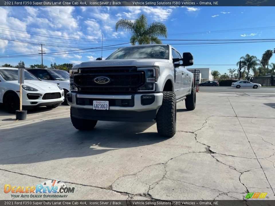 2021 Ford F350 Super Duty Lariat Crew Cab 4x4 Iconic Silver / Black Photo #2