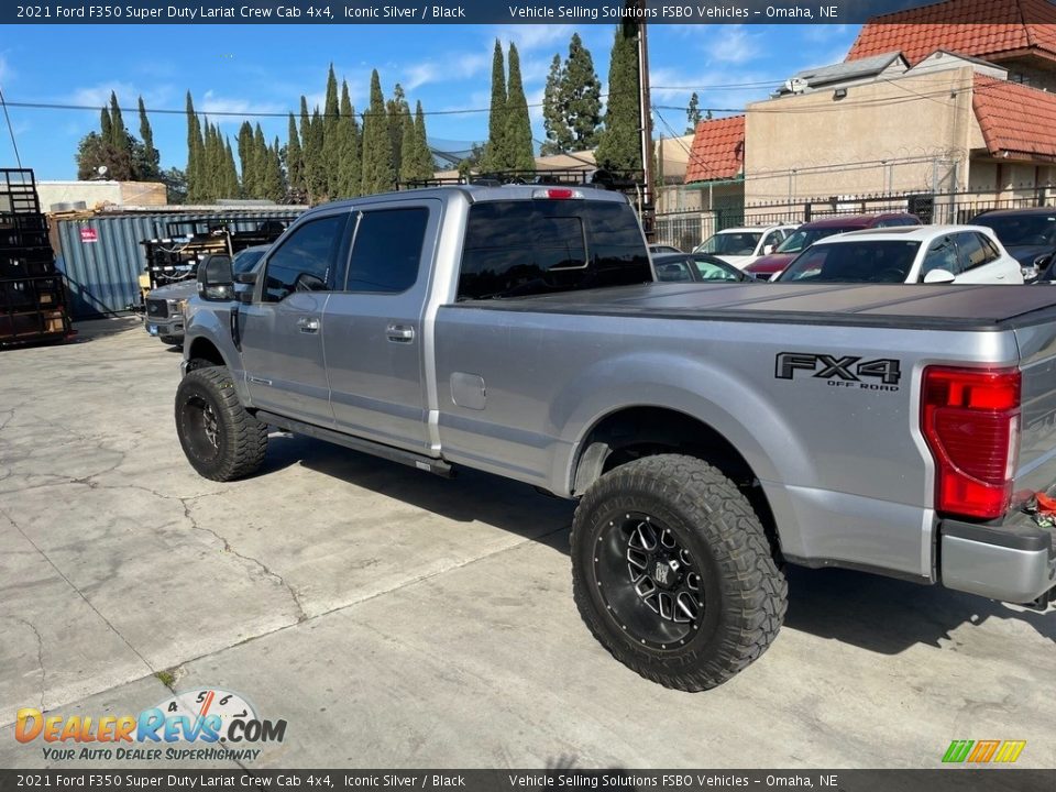 2021 Ford F350 Super Duty Lariat Crew Cab 4x4 Iconic Silver / Black Photo #3