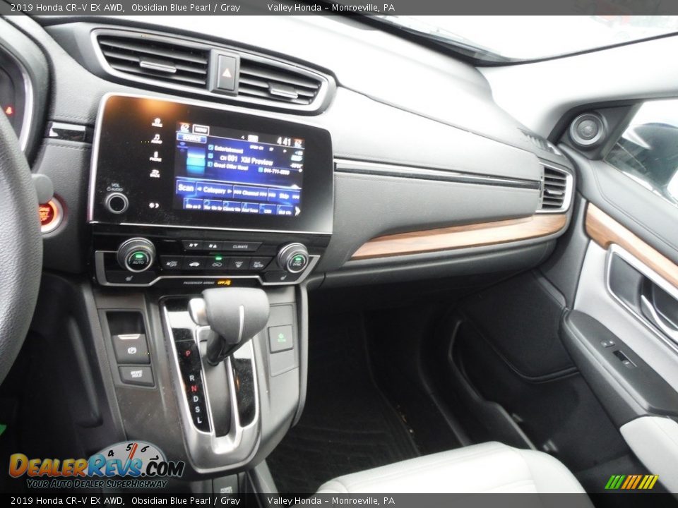 2019 Honda CR-V EX AWD Obsidian Blue Pearl / Gray Photo #17