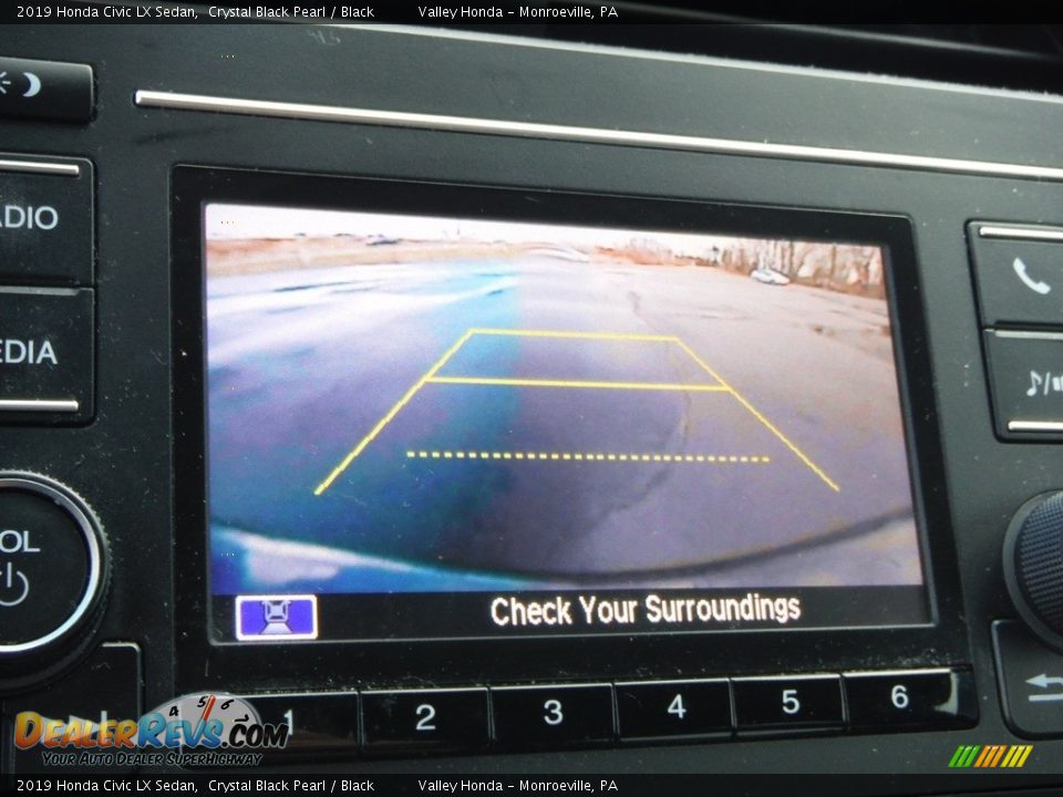 2019 Honda Civic LX Sedan Crystal Black Pearl / Black Photo #16