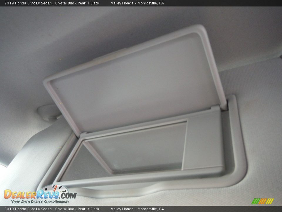 2019 Honda Civic LX Sedan Crystal Black Pearl / Black Photo #21