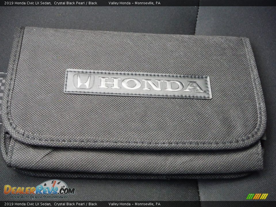 2019 Honda Civic LX Sedan Crystal Black Pearl / Black Photo #24