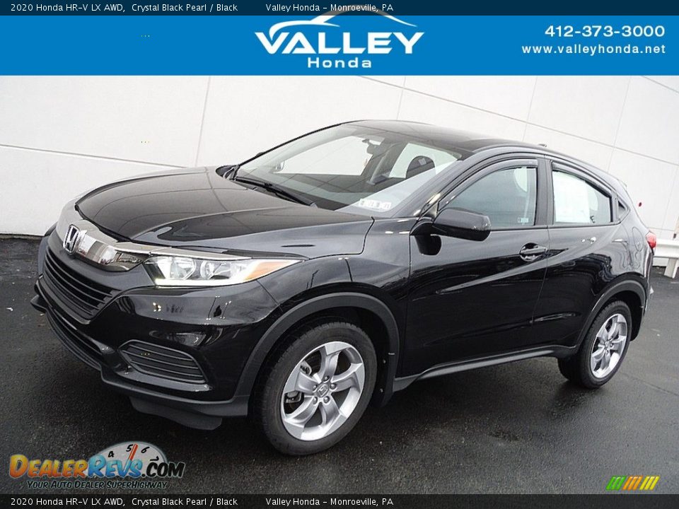 2020 Honda HR-V LX AWD Crystal Black Pearl / Black Photo #1