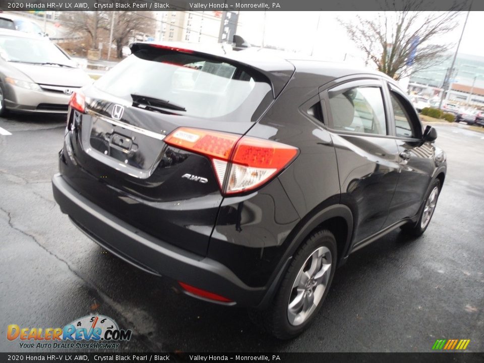 2020 Honda HR-V LX AWD Crystal Black Pearl / Black Photo #6