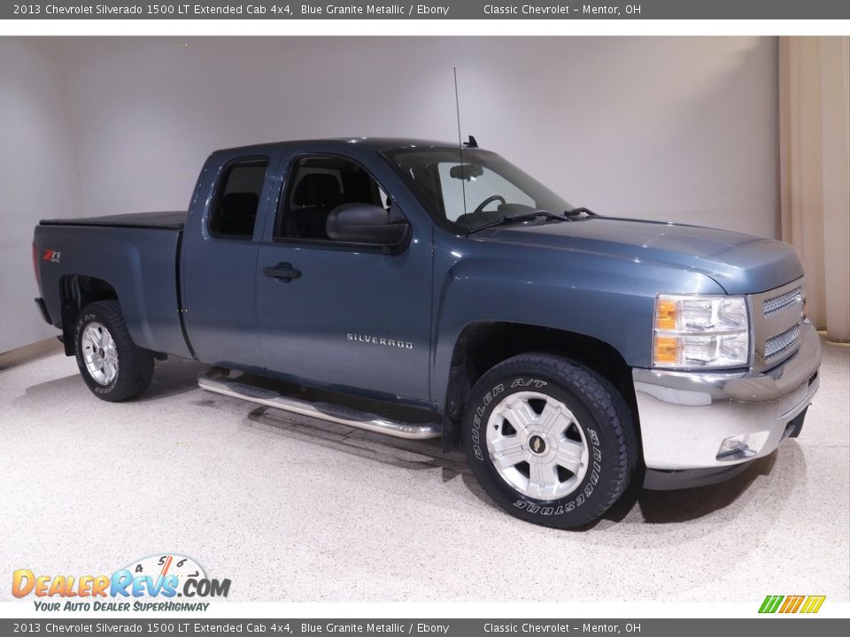 2013 Chevrolet Silverado 1500 LT Extended Cab 4x4 Blue Granite Metallic / Ebony Photo #1