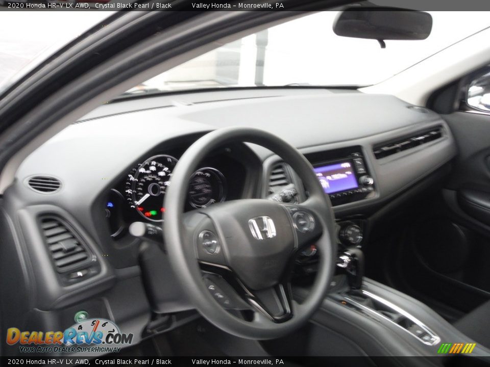 2020 Honda HR-V LX AWD Crystal Black Pearl / Black Photo #10