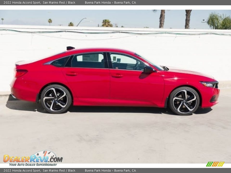 2022 Honda Accord Sport San Marino Red / Black Photo #8