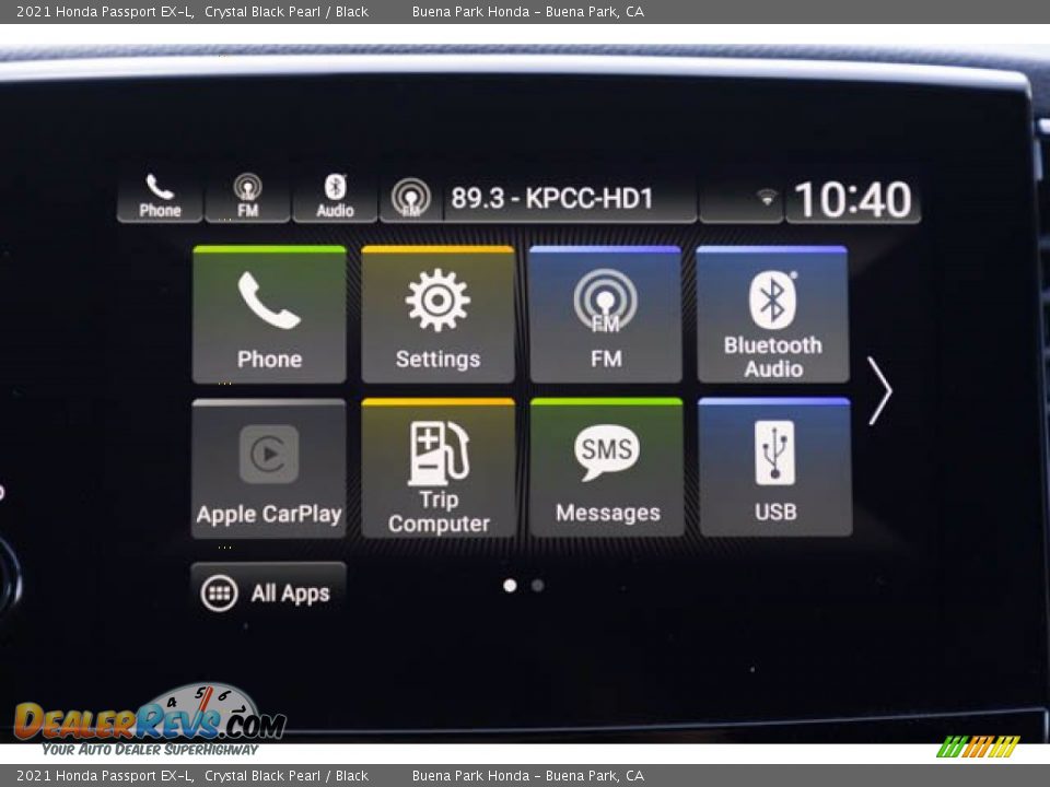 2021 Honda Passport EX-L Crystal Black Pearl / Black Photo #27