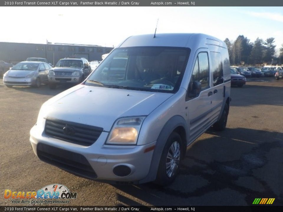 2010 Ford Transit Connect XLT Cargo Van Panther Black Metallic / Dark Gray Photo #1