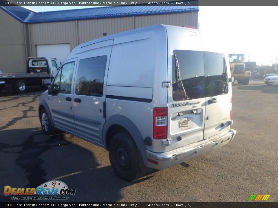 2010 Ford Transit Connect XLT Cargo Van Panther Black Metallic / Dark Gray Photo #4