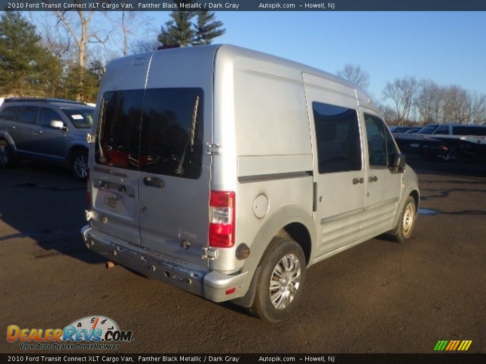 2010 Ford Transit Connect XLT Cargo Van Panther Black Metallic / Dark Gray Photo #5