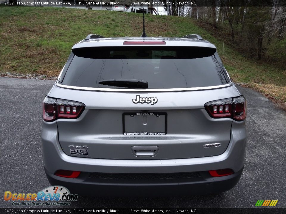 2022 Jeep Compass Latitude Lux 4x4 Billet Silver Metallic / Black Photo #7