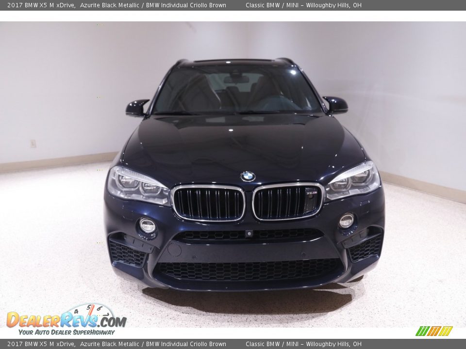 2017 BMW X5 M xDrive Azurite Black Metallic / BMW Individual Criollo Brown Photo #2