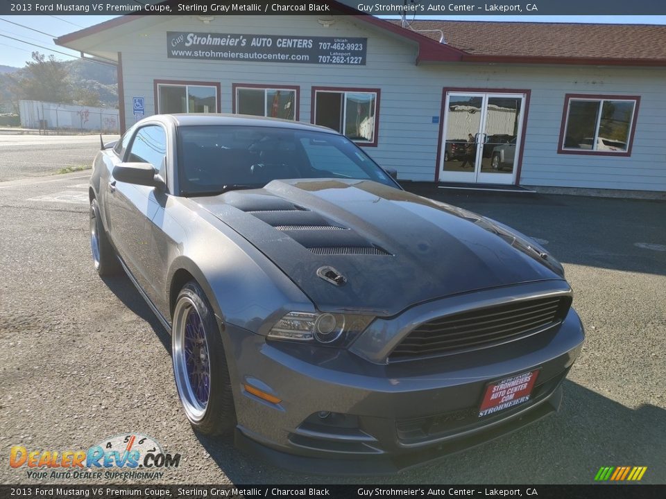 2013 Ford Mustang V6 Premium Coupe Sterling Gray Metallic / Charcoal Black Photo #1