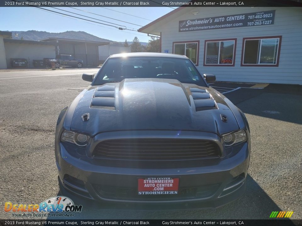 2013 Ford Mustang V6 Premium Coupe Sterling Gray Metallic / Charcoal Black Photo #2