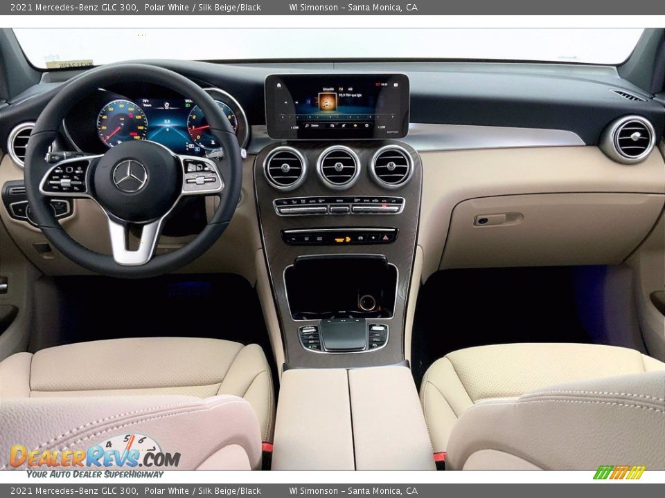 2021 Mercedes-Benz GLC 300 Polar White / Silk Beige/Black Photo #6