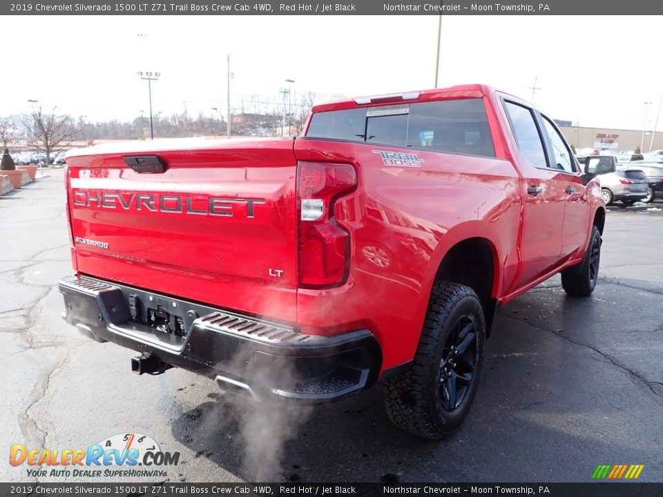 2019 Chevrolet Silverado 1500 LT Z71 Trail Boss Crew Cab 4WD Red Hot / Jet Black Photo #7