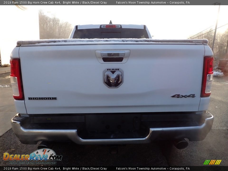 2019 Ram 1500 Big Horn Crew Cab 4x4 Bright White / Black/Diesel Gray Photo #3