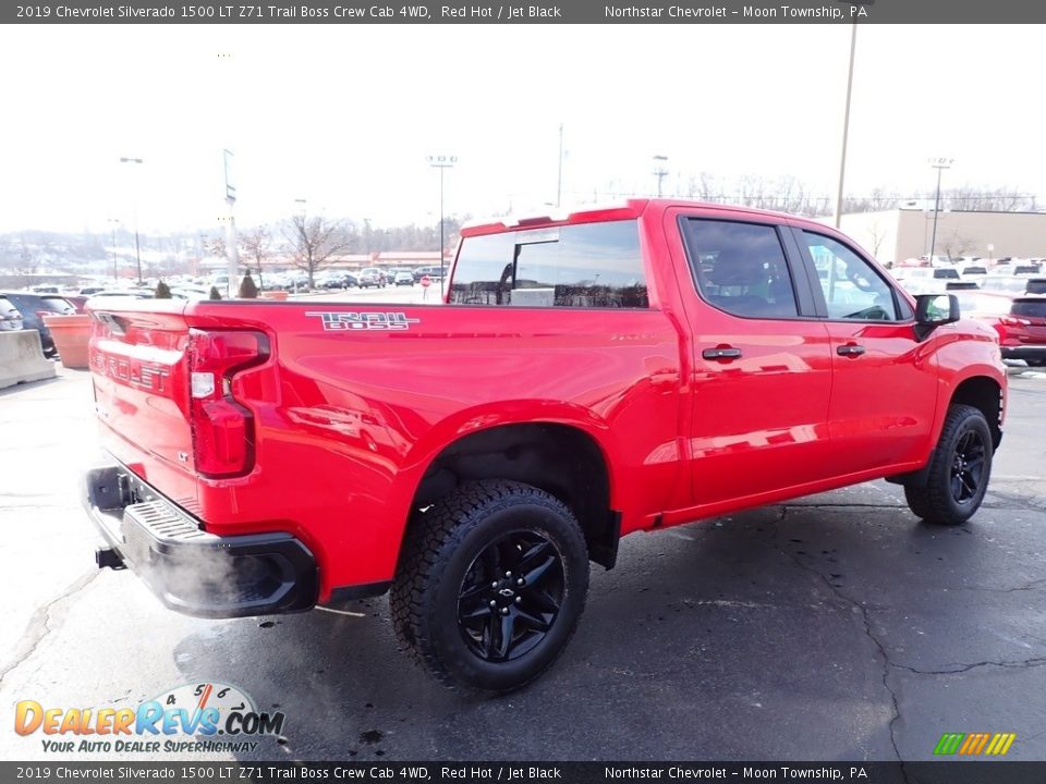 2019 Chevrolet Silverado 1500 LT Z71 Trail Boss Crew Cab 4WD Red Hot / Jet Black Photo #8