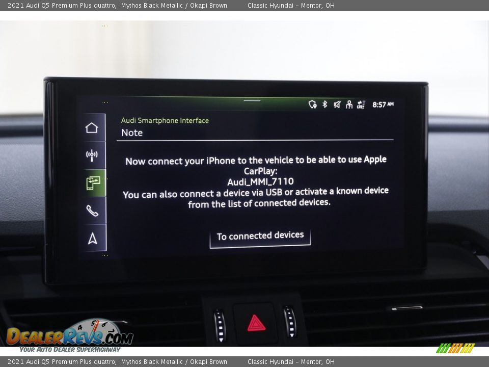 2021 Audi Q5 Premium Plus quattro Mythos Black Metallic / Okapi Brown Photo #11