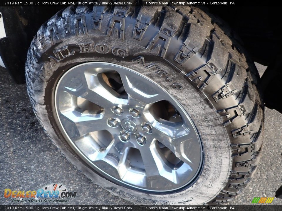 2019 Ram 1500 Big Horn Crew Cab 4x4 Bright White / Black/Diesel Gray Photo #9
