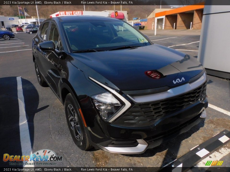2023 Kia Sportage LX AWD Ebony Black / Black Photo #9