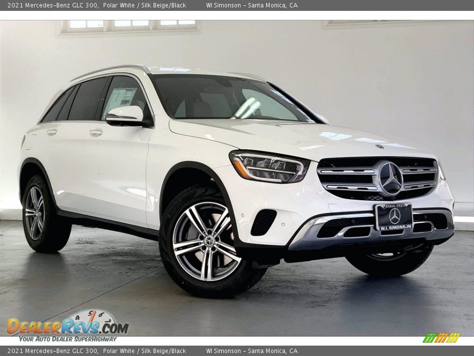 2021 Mercedes-Benz GLC 300 Polar White / Silk Beige/Black Photo #12