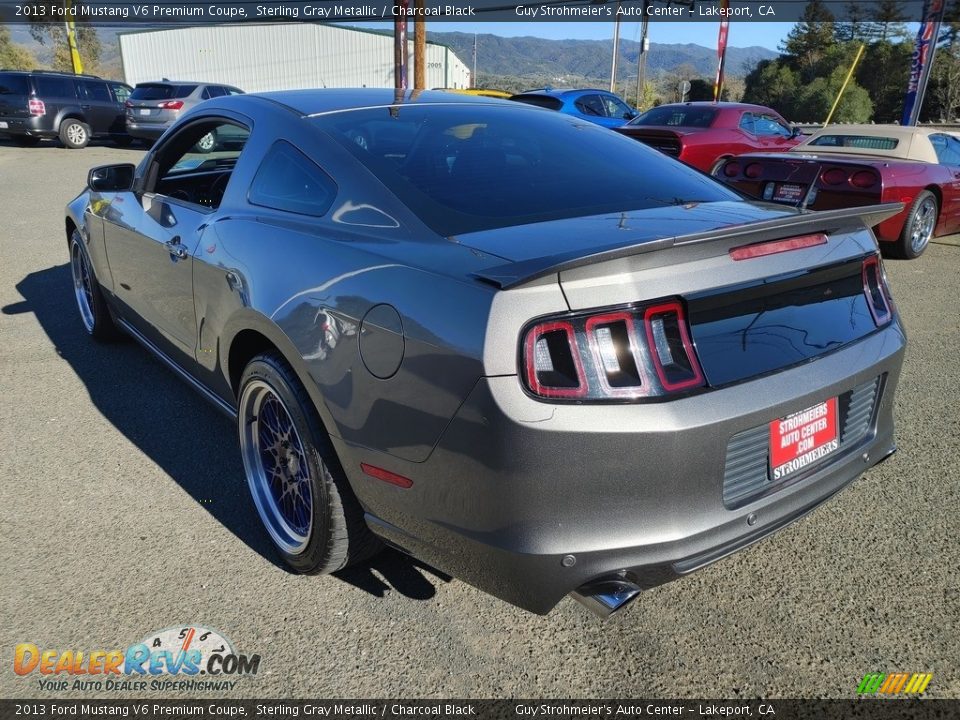 2013 Ford Mustang V6 Premium Coupe Sterling Gray Metallic / Charcoal Black Photo #9