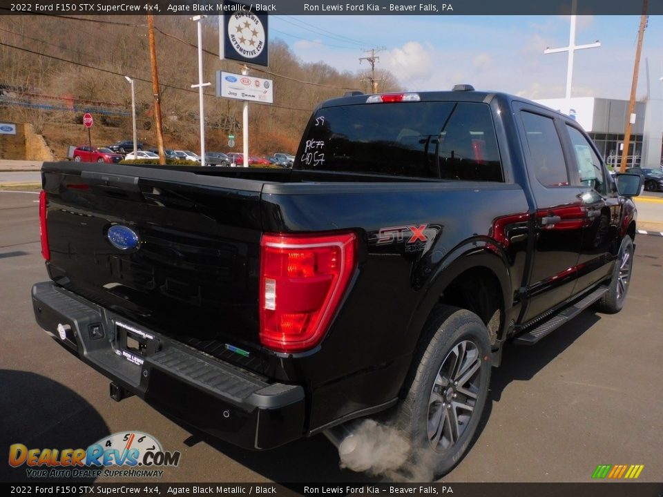 2022 Ford F150 STX SuperCrew 4x4 Agate Black Metallic / Black Photo #2
