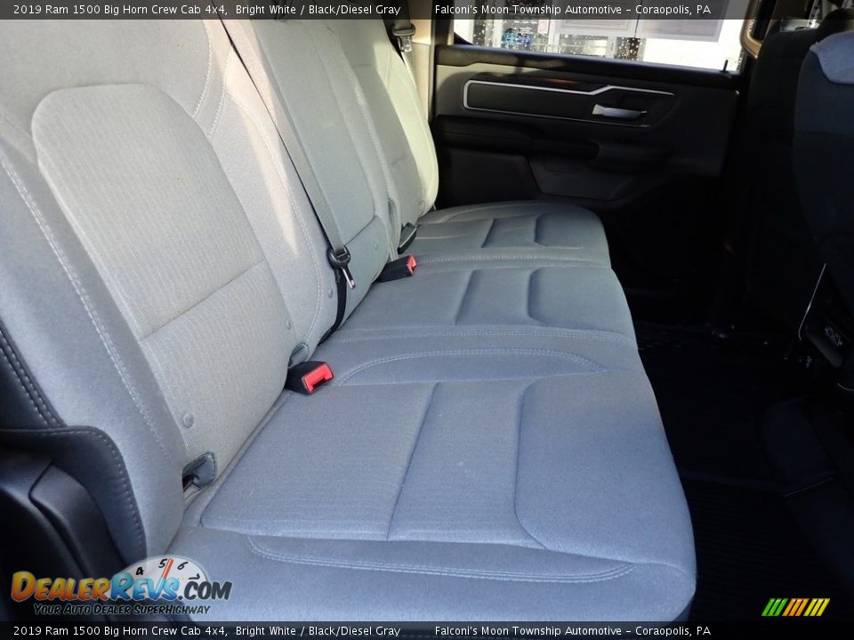 2019 Ram 1500 Big Horn Crew Cab 4x4 Bright White / Black/Diesel Gray Photo #14