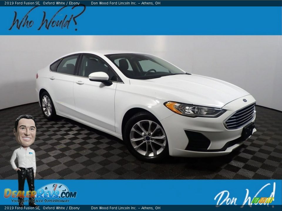 2019 Ford Fusion SE Oxford White / Ebony Photo #1