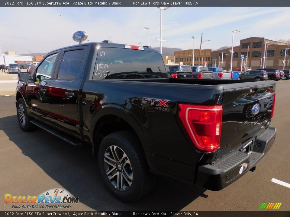 2022 Ford F150 STX SuperCrew 4x4 Agate Black Metallic / Black Photo #5