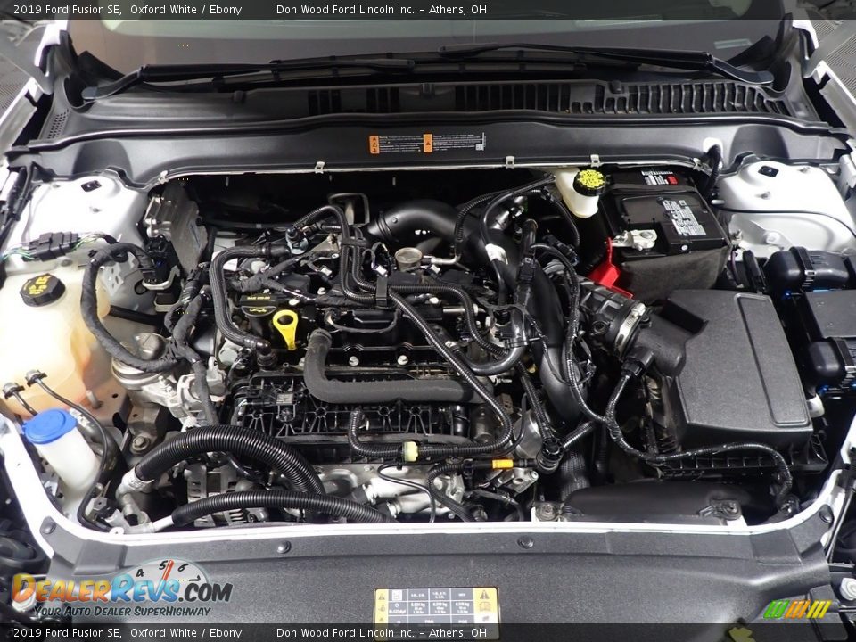 2019 Ford Fusion SE Oxford White / Ebony Photo #7
