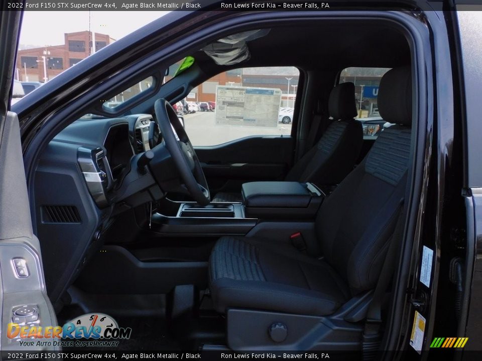 2022 Ford F150 STX SuperCrew 4x4 Agate Black Metallic / Black Photo #11