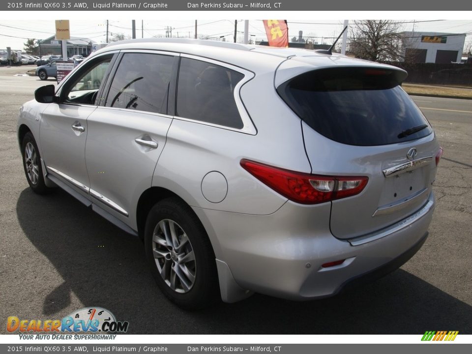 2015 Infiniti QX60 3.5 AWD Liquid Platinum / Graphite Photo #7