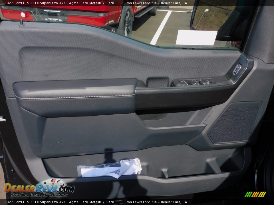 2022 Ford F150 STX SuperCrew 4x4 Agate Black Metallic / Black Photo #14