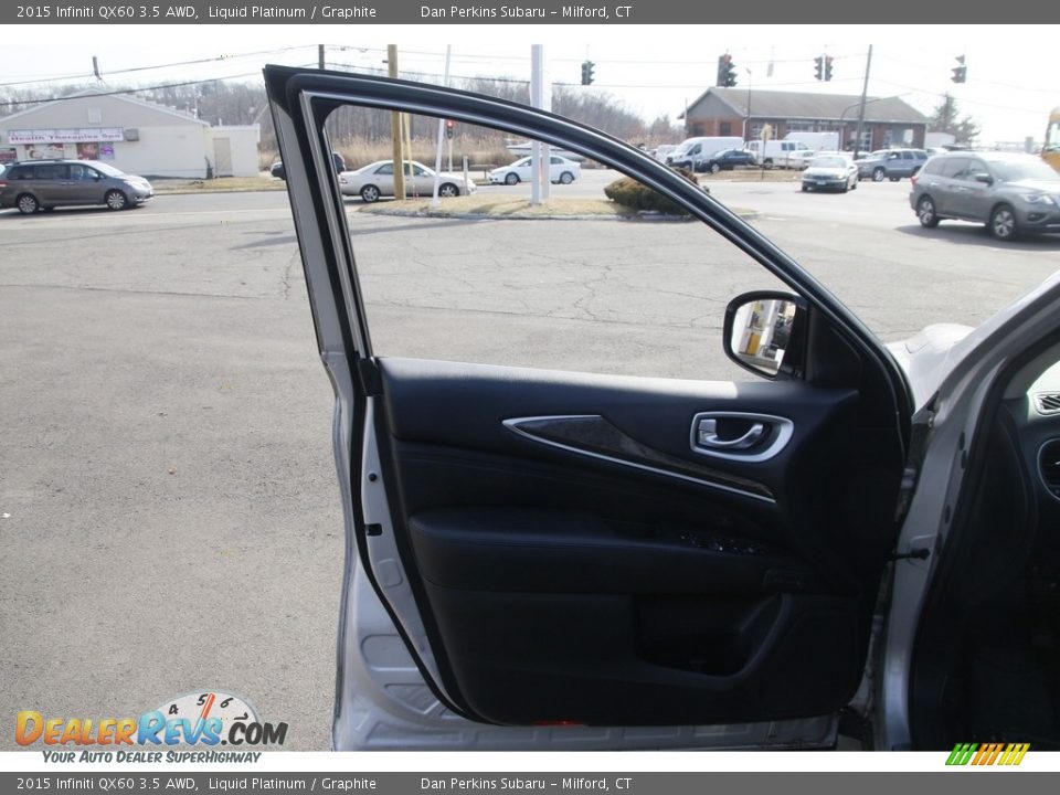 2015 Infiniti QX60 3.5 AWD Liquid Platinum / Graphite Photo #9