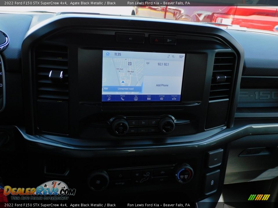 2022 Ford F150 STX SuperCrew 4x4 Agate Black Metallic / Black Photo #15