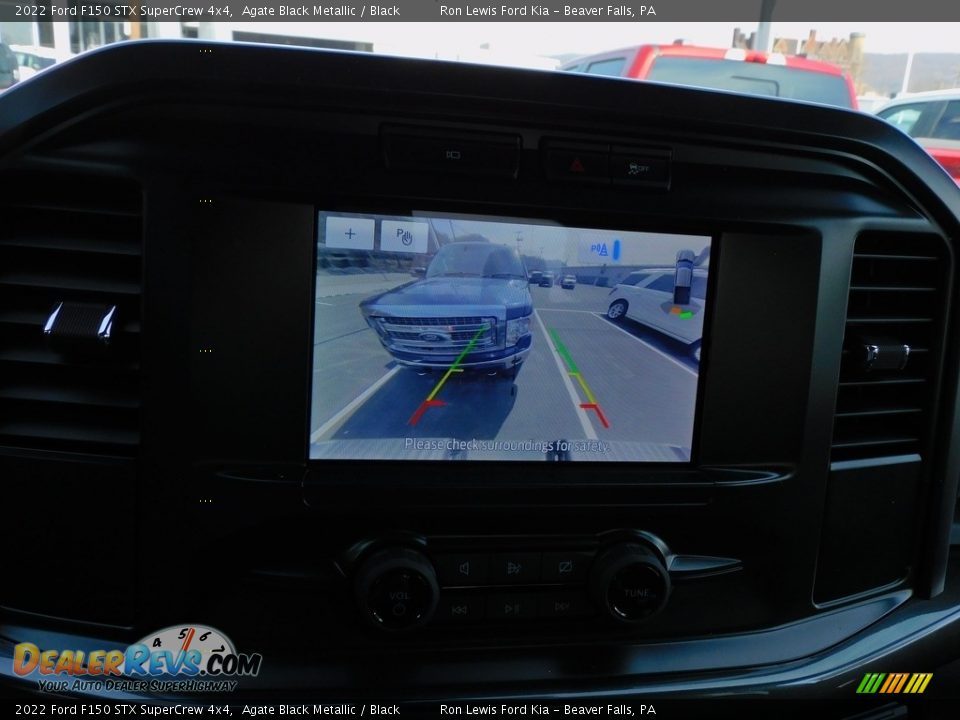 2022 Ford F150 STX SuperCrew 4x4 Agate Black Metallic / Black Photo #16
